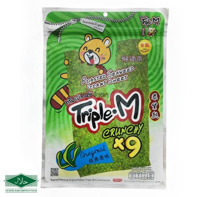 Triple.M Roasted Seaweed Giant Sheet Original 5gx9pcs